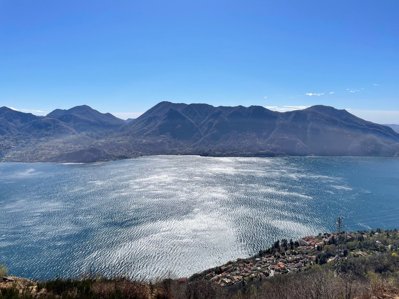 Punto Panoramico sul Lago Maggio da Belvedere Pollino